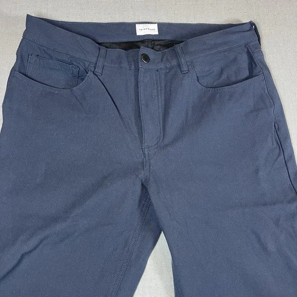 7 Diamonds Baron 5 Pocket Pants Mens Size 34x30 Navy Blue Straight Fit Stretch - Picture 2 of 11